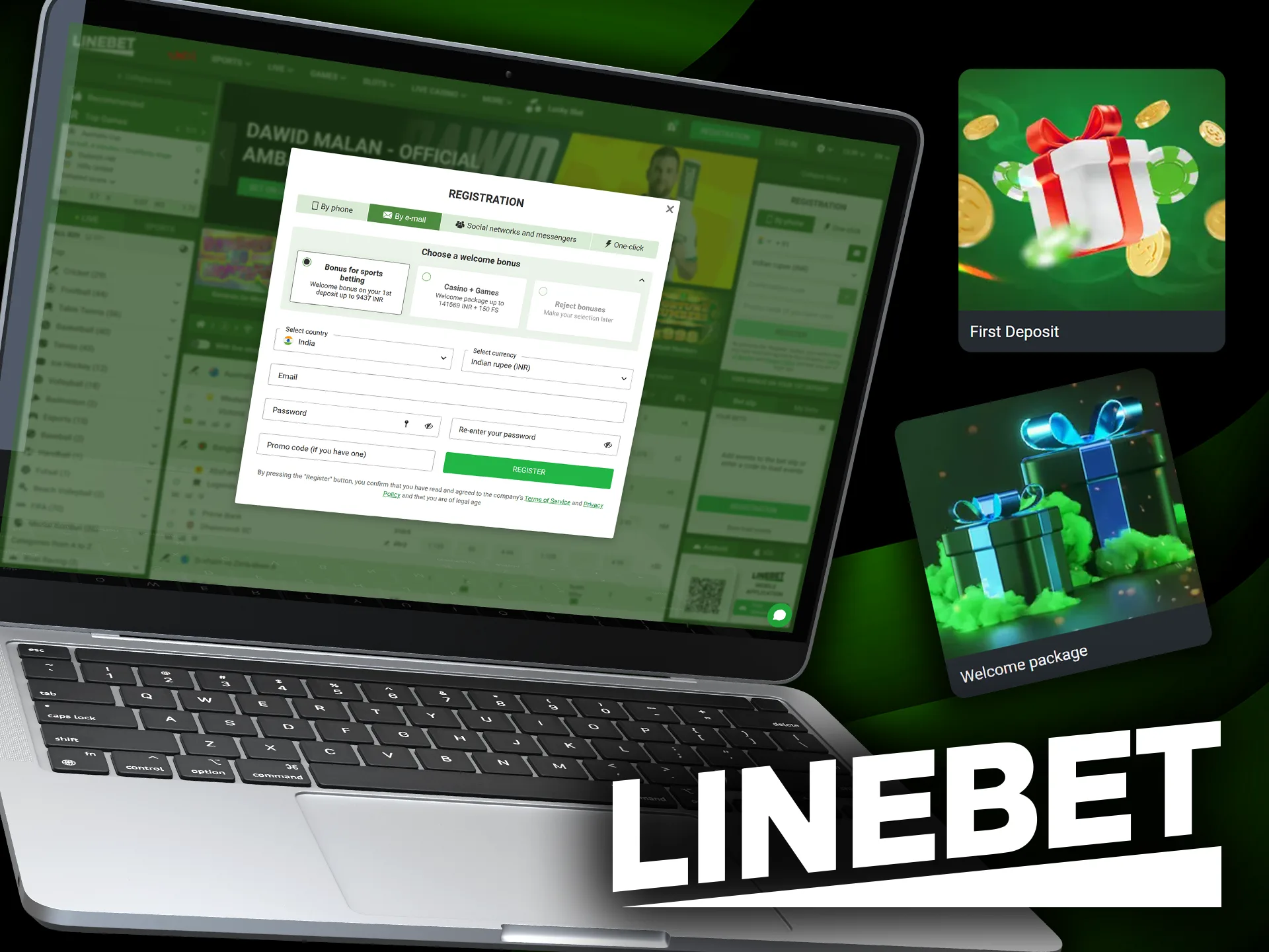 LineBet akkaunti: ro'yxatdan o'tish, tasdiqlash va kirish